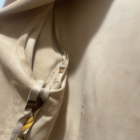 Comme Toujours suede shirt with equestrian horse-bit design women’s size 12 - Picture 6 of 9